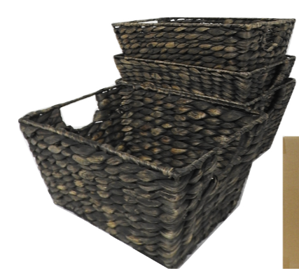 4pk Weave Pantry Basket