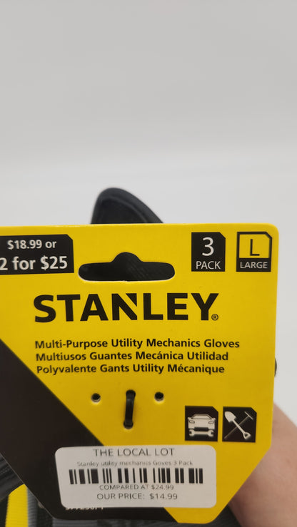 Stanley utility mechanics Gloves 3 Pack