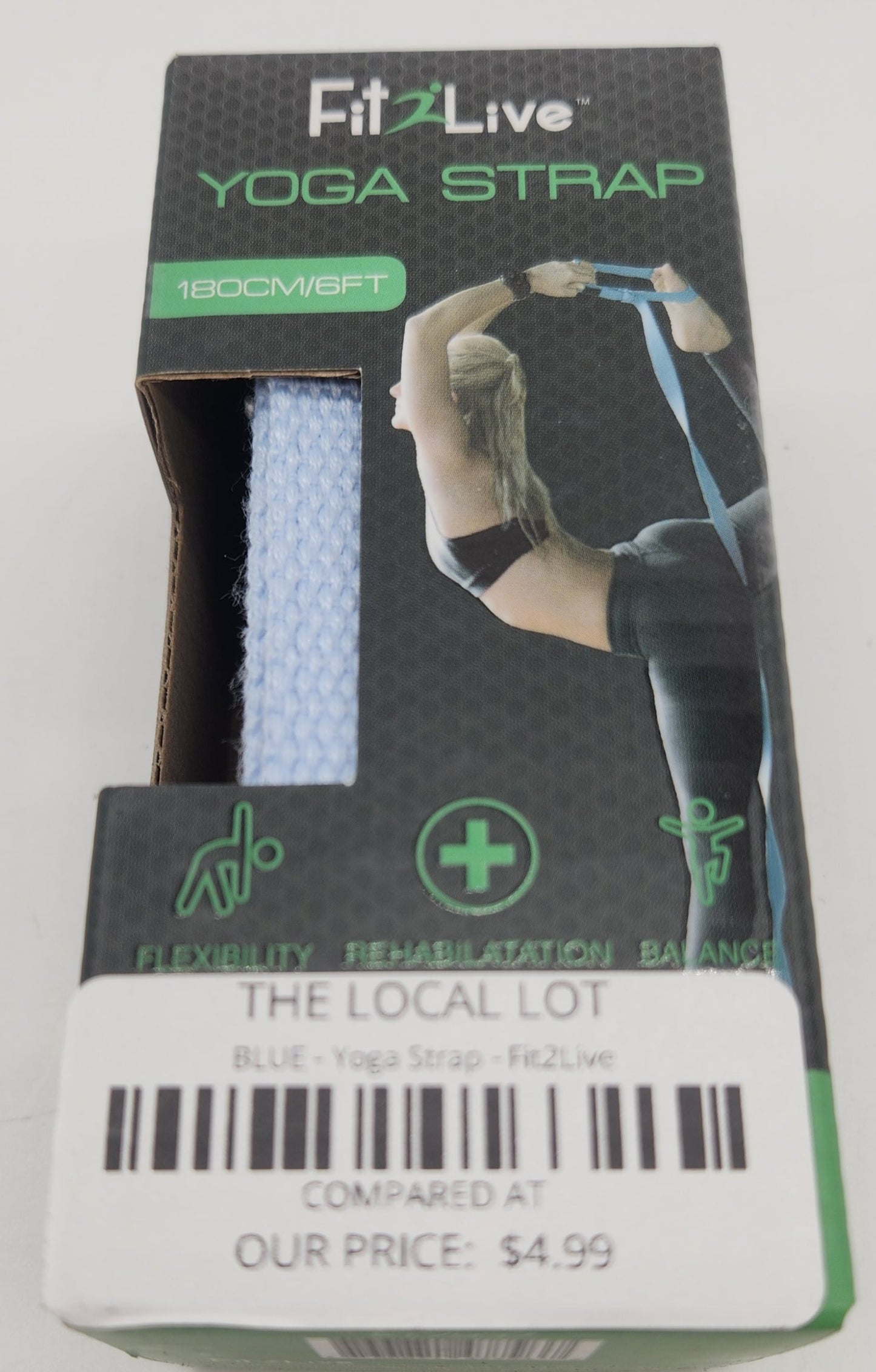 BLUE - Yoga Strap - Fit2Live