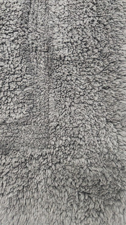 2pk Cotton Rug Charcoal