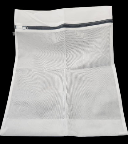 Laundry Bag w/zipper 2pk white